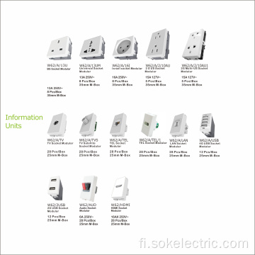 Multi Duplex US Power Socket -pistorasian ruuviliitin